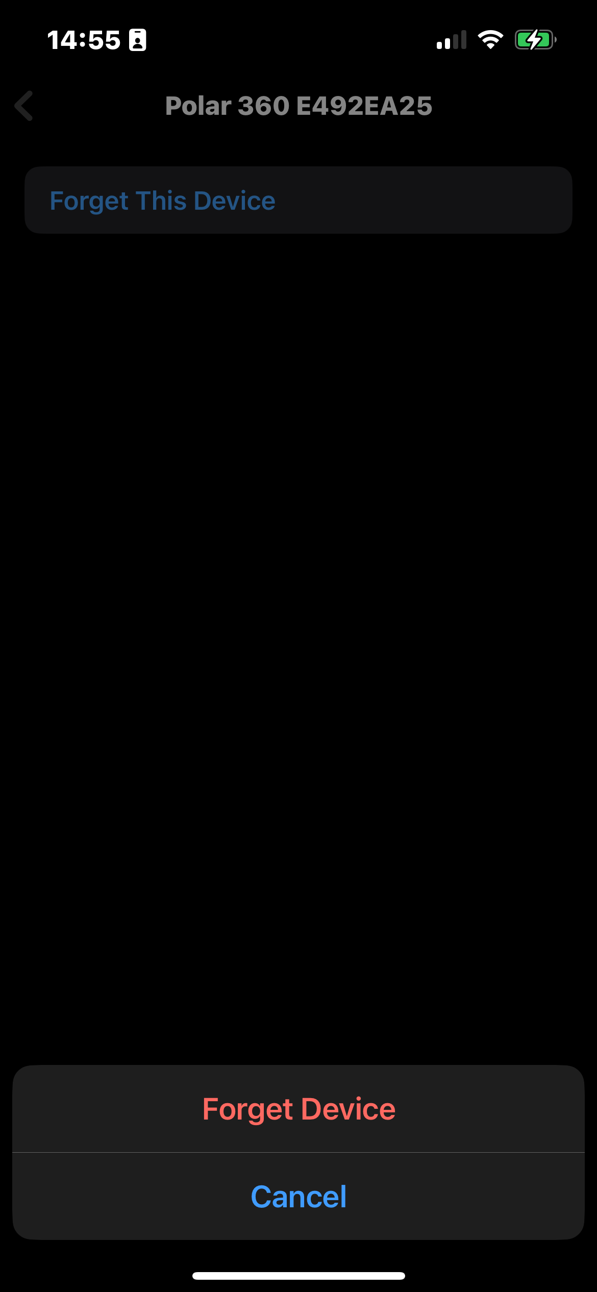 iOS Bluetooth Forget